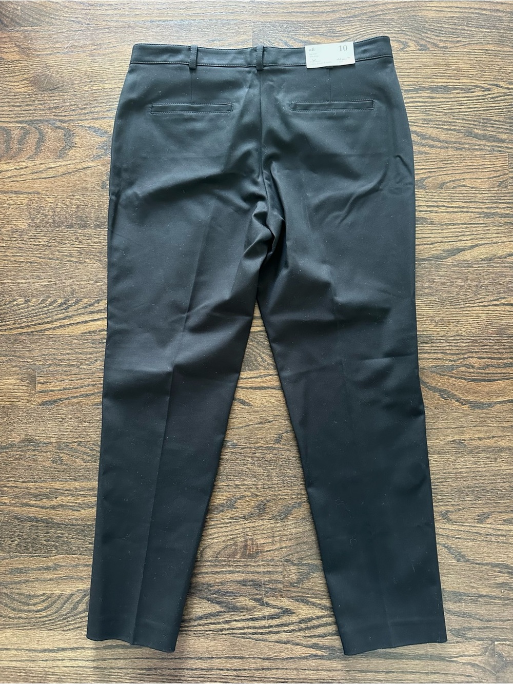 Club Monaco Ali Crop Pants Black Slim Ankle Career Stretch NWT Size 10 - Picture 4 of 6